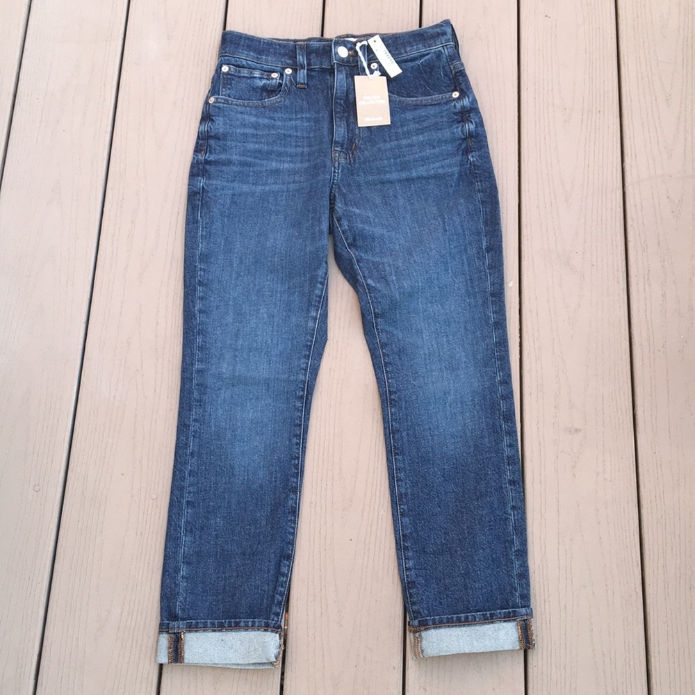NWT MADEWELL the high-rise slim boy jean